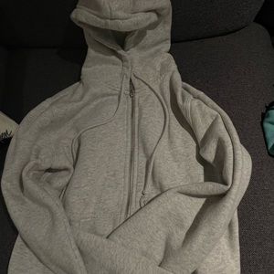 Brandy Melville grey zip up